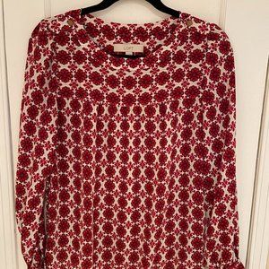 Loft Holiday flower shirt